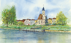 September: Aschach/Donau